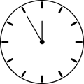 Black and White Clock