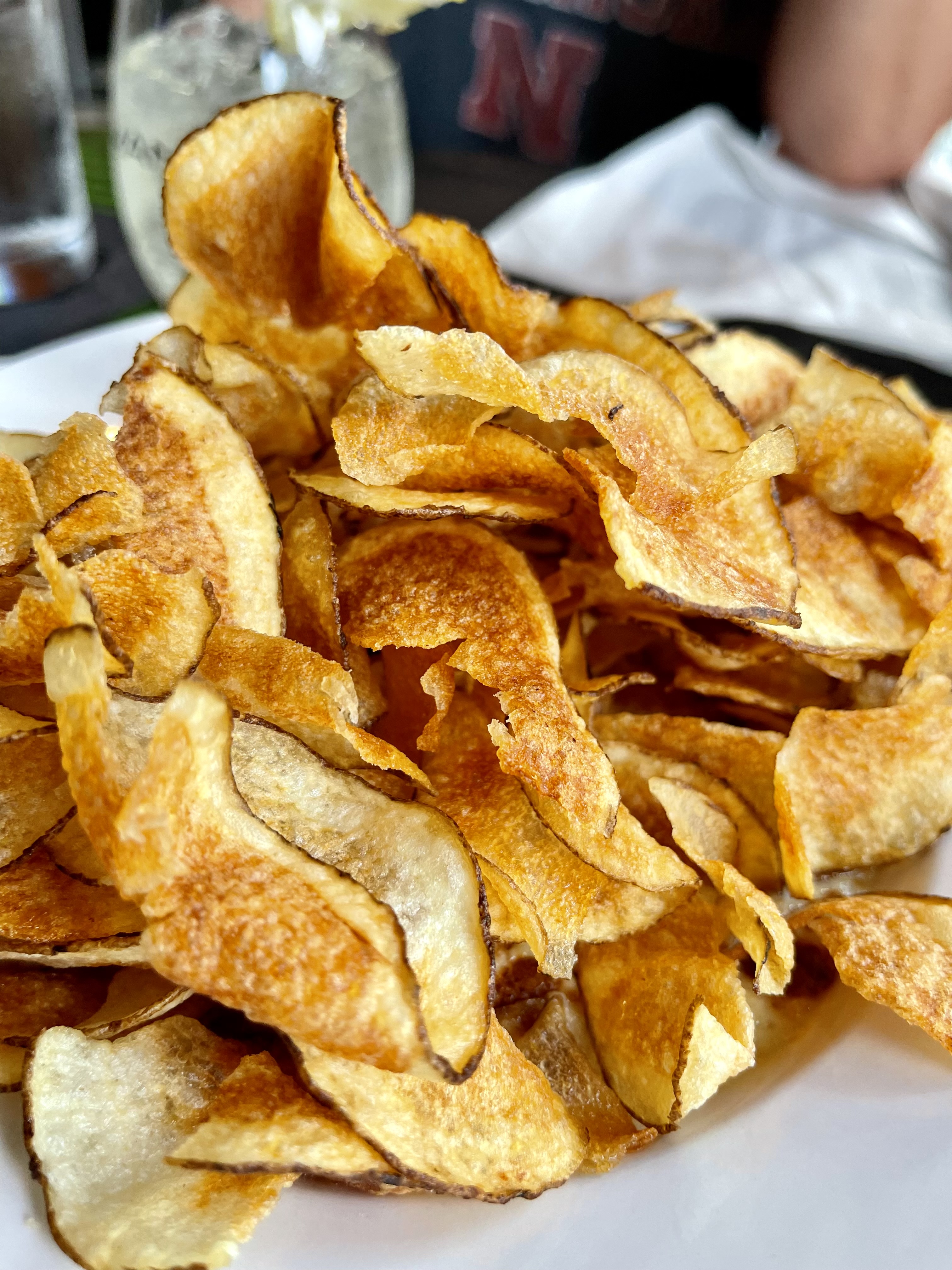House-cut potato chips